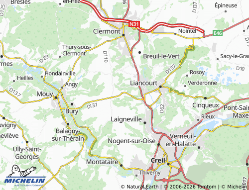 MICHELIN Ars map - ViaMichelin