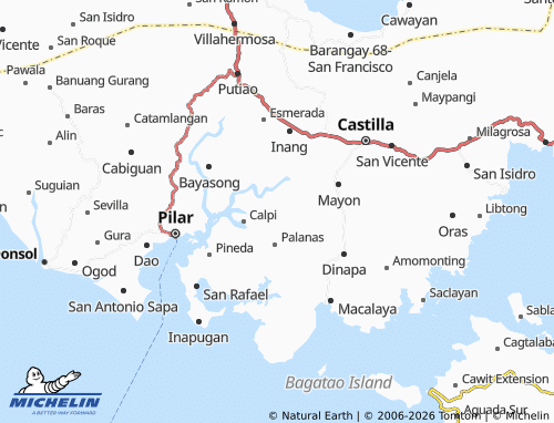 MICHELIN Malbog map - ViaMichelin