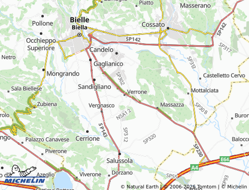 Mappa MICHELIN Verrone - ViaMichelin