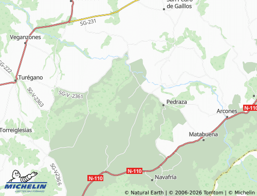 MICHELIN Arahuetes map - ViaMichelin