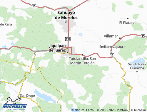 MICHELIN Conjunto Bugambilias map - ViaMichelin