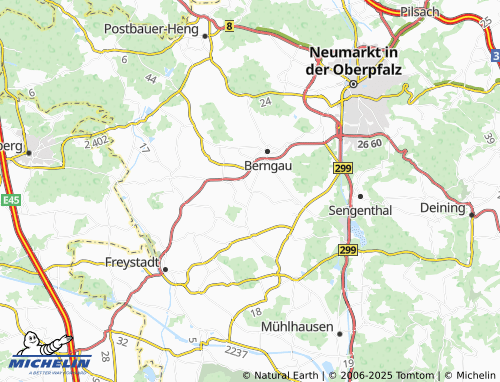 MICHELIN Mittelricht map - ViaMichelin