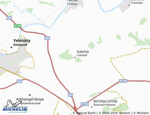 Carte MICHELIN Sokol'ye - ViaMichelin