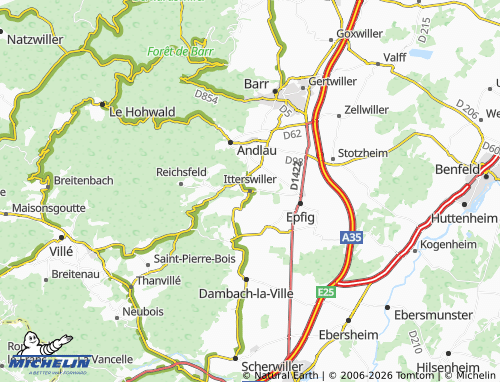 Mapa MICHELIN Itterswiller - ViaMichelin