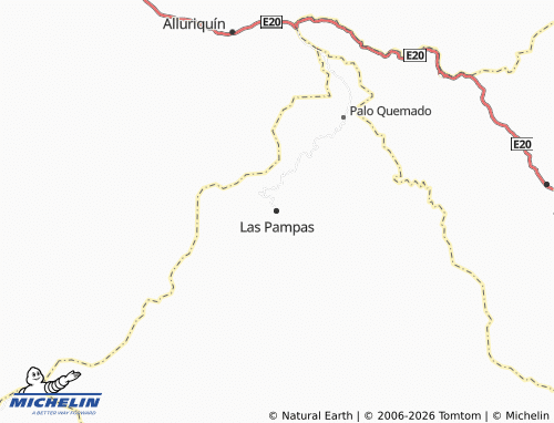 MICHELIN Las Pampas map - ViaMichelin