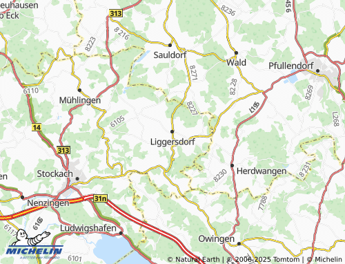 MICHELIN Liggersdorf map - ViaMichelin