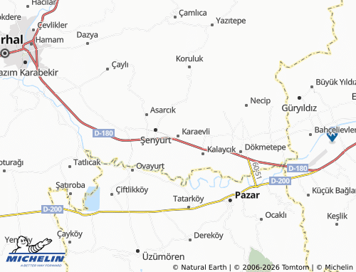 MICHELIN Karaevli map - ViaMichelin
