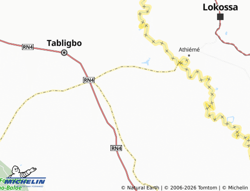 MICHELIN Kpote map - ViaMichelin