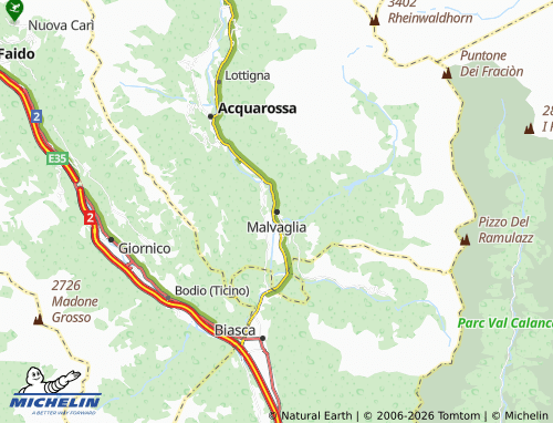 Mappa MICHELIN Malvaglia - ViaMichelin