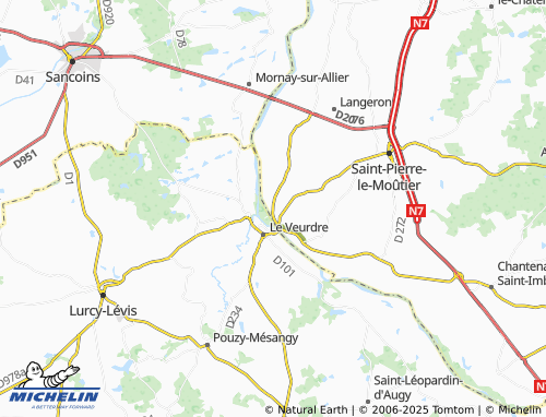 MICHELIN Chambon map - ViaMichelin