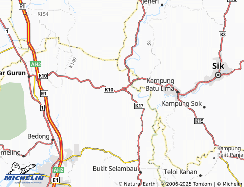MICHELIN Kampung Batu 10 map - ViaMichelin