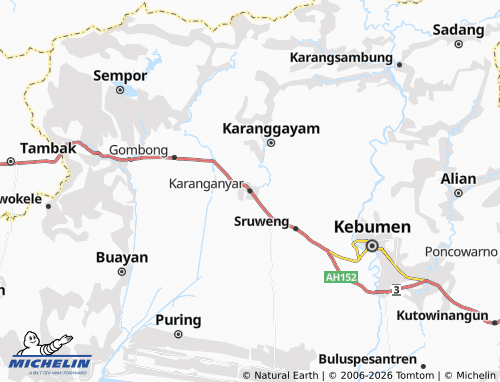 Carte MICHELIN Karanganyar - ViaMichelin