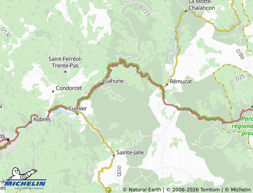 MICHELIN Montréal-les-Sources map - ViaMichelin