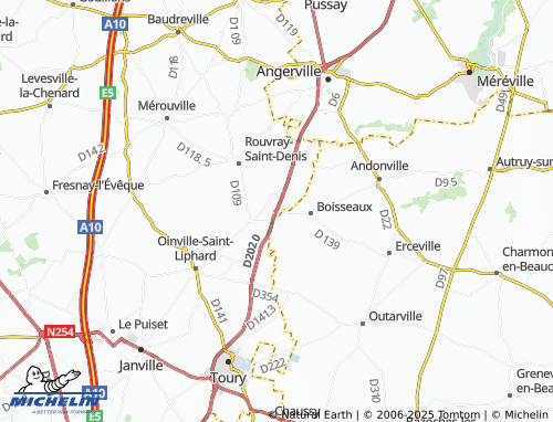 MICHELIN La Poste de Boisseaux map - ViaMichelin