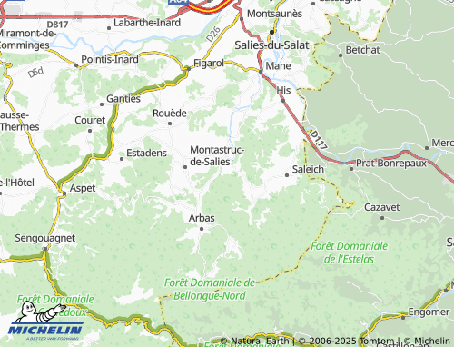 MICHELIN Gaouats map - ViaMichelin
