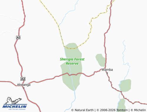 MICHELIN Nakere map - ViaMichelin