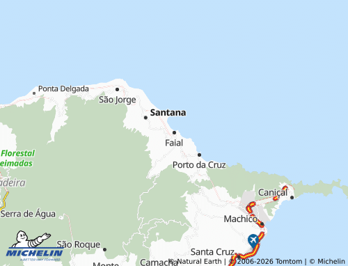 Mapa MICHELIN Faial - ViaMichelin