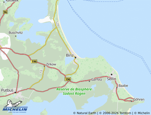 MICHELIN Binz map - ViaMichelin