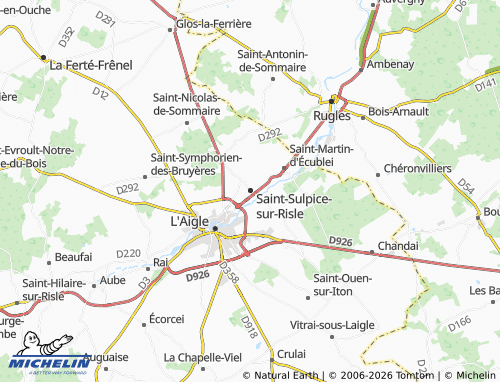 MICHELIN Saint-Sulpice-sur-Risle map - ViaMichelin
