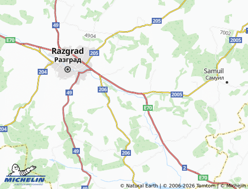 MICHELIN Ushintsi map - ViaMichelin