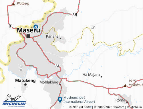 MICHELIN Boqate map - ViaMichelin