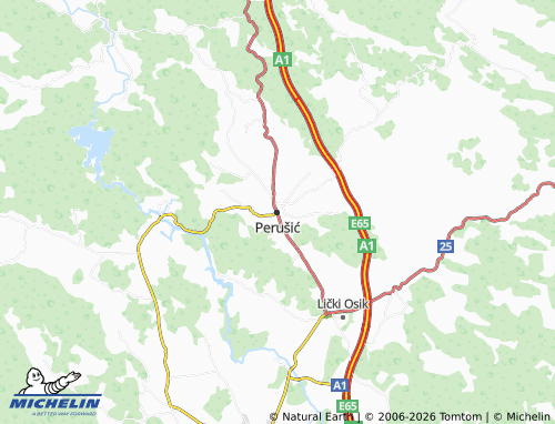 MICHELIN-Landkarte Perušić - ViaMichelin