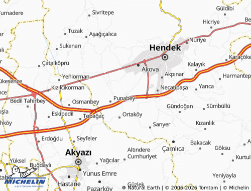MICHELIN Hamidiyesani map - ViaMichelin