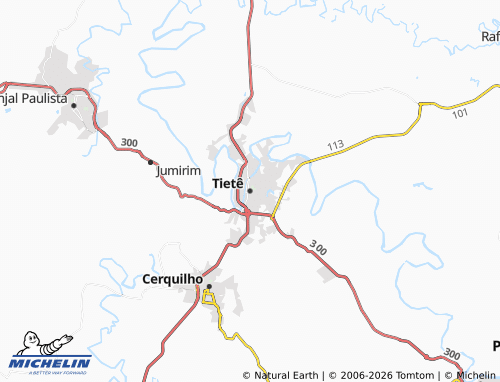 Mapa MICHELIN Tietê - ViaMichelin