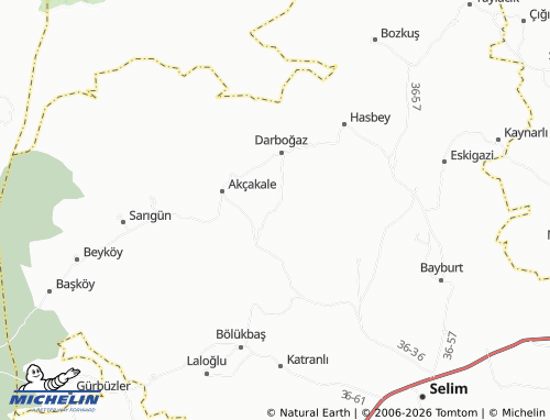 MICHELIN Yenice map - ViaMichelin