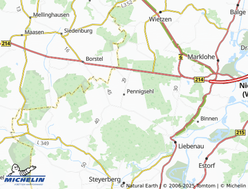 MICHELIN Pennigsehl map - ViaMichelin