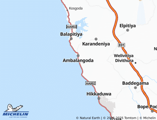 Carte MICHELIN Urawatta - ViaMichelin
