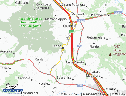 Carte MICHELIN Teano - ViaMichelin