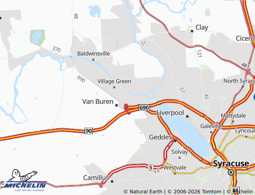 Mapa MICHELIN Seneca Knolls - ViaMichelin