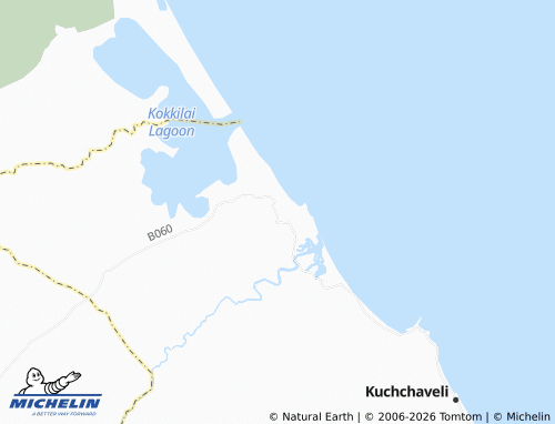 MICHELIN-Landkarte Pulmoddai Division No 1 - ViaMichelin
