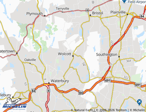 Mappa MICHELIN Wolcott - ViaMichelin