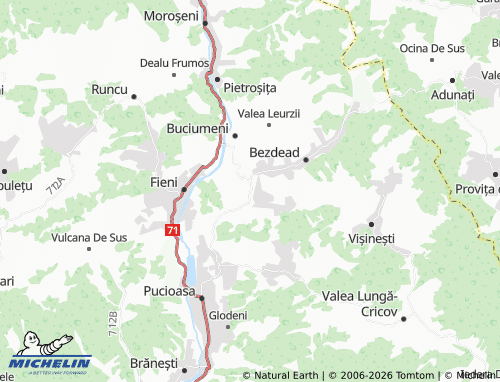 Mappa MICHELIN Tunari - ViaMichelin