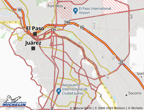 Mappa MICHELIN Palomar Senecú - ViaMichelin
