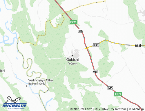 MICHELIN Gubichi map - ViaMichelin