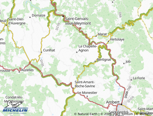 MICHELIN-Landkarte Mayet - ViaMichelin