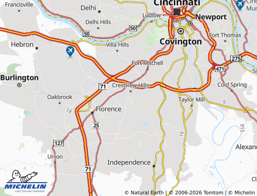 Mappa MICHELIN Edgewood - ViaMichelin