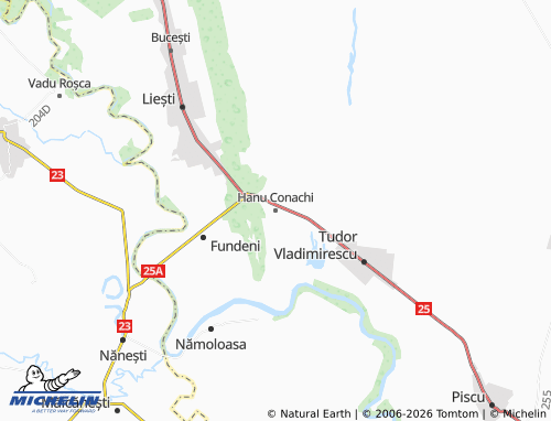 MICHELIN Hanu Conachi map - ViaMichelin