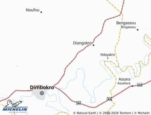 MICHELIN-Landkarte Koffi Ahoussoukro - ViaMichelin