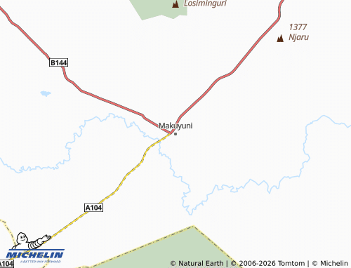 Mappa MICHELIN Makuyuni - ViaMichelin