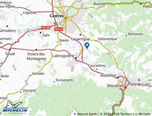 Mapa MICHELIN Labruguière - ViaMichelin