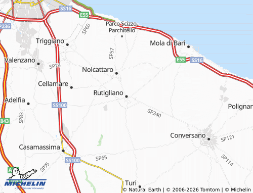 Mappa MICHELIN Rutigliano - ViaMichelin