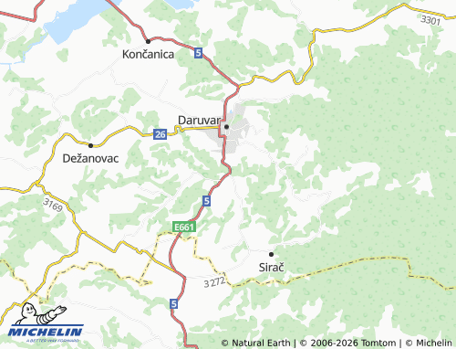 MICHELIN-Landkarte Doljani - ViaMichelin