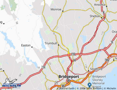 Mappa MICHELIN Trumbull - ViaMichelin
