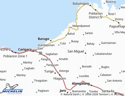 MICHELIN Calingcaguing map - ViaMichelin