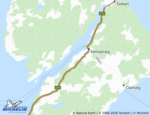 MICHELIN Kilchamaig map - ViaMichelin