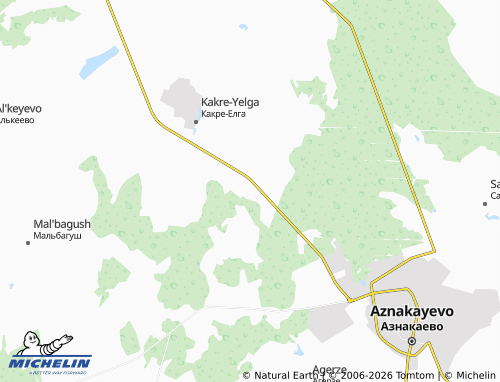 MICHELIN-Landkarte Urnyak - ViaMichelin